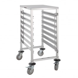Vogue GG498 Stainless Steel Gastronorm 1/1 Racking Trolley 7 Level