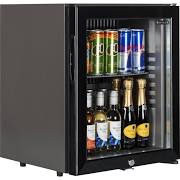 Tefcold TM33G Black Silent Minibar with Glass Door and One Shelf