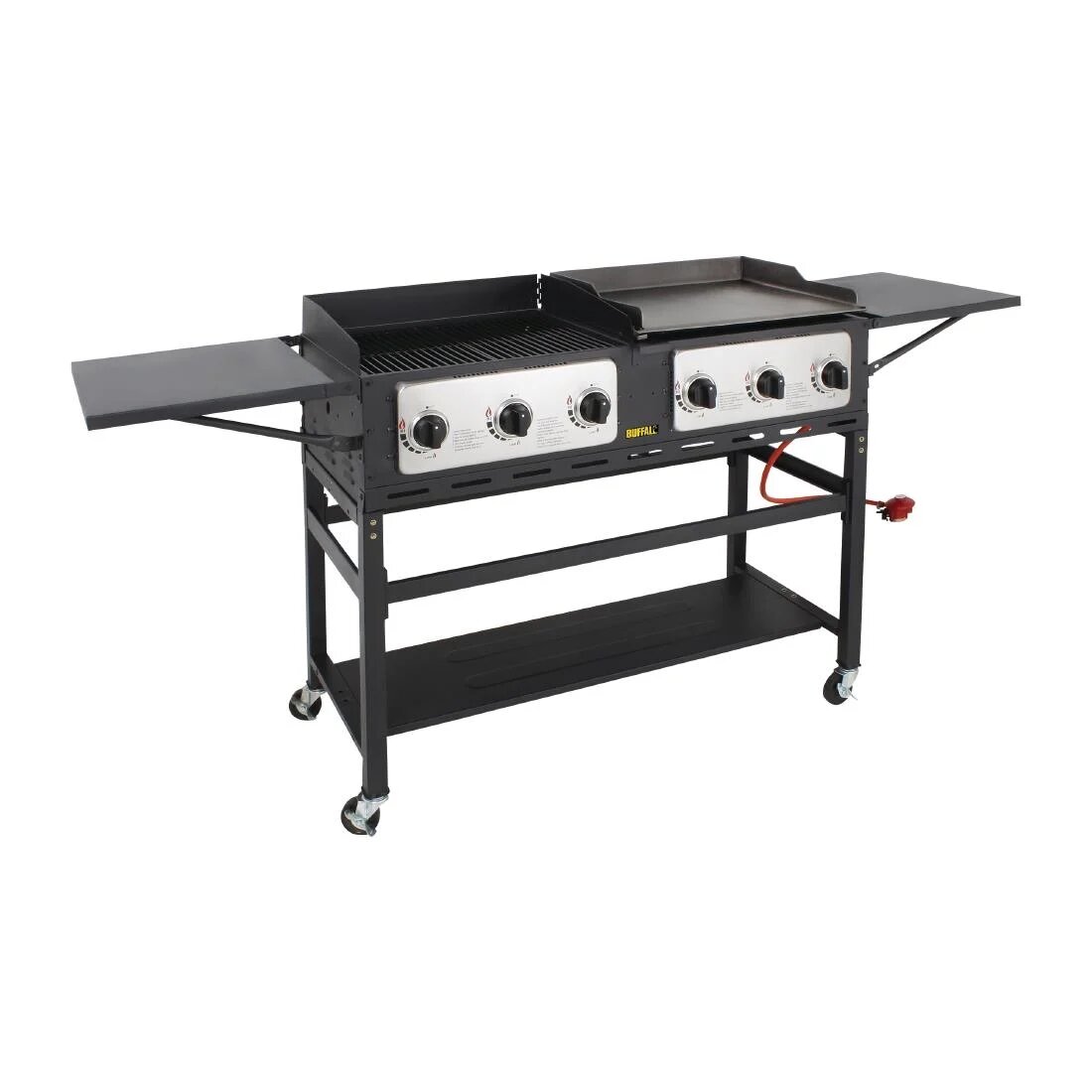 Buffalo CP240 Six Burner Gas Combi BBQ Grill and Griddle