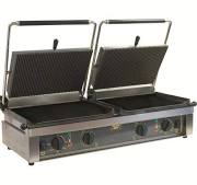 Roller Grill Double PANINI L Ribbed Top & Ribbed Base Contact Grill 2
