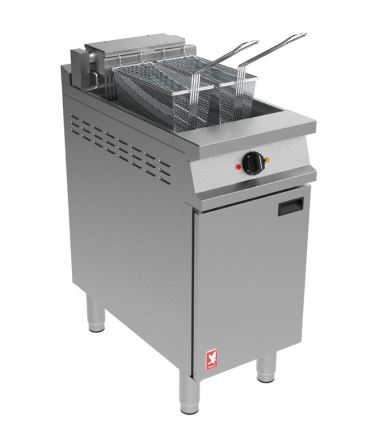 Falcon Dominator Plus E3840FX Twin Basket Fryer with Built in Filtration