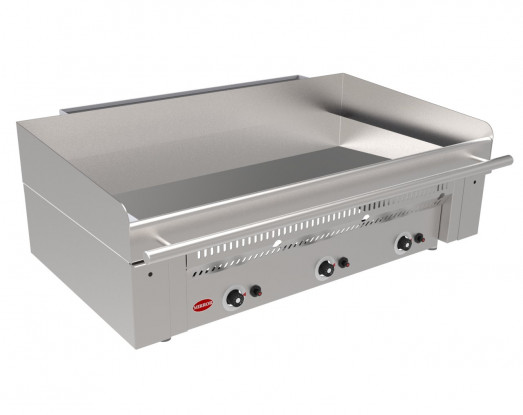 Mirror Z3 Zone 3 Heavy Duty Counter Top Gas Chrome Griddle - 3 Smooth Cooking Zones
