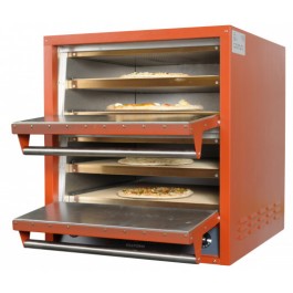 Italforni IT2+2/R Rustic Finish Twin Door Pizza Oven with 4 Cooking Decks - 4 x 20inch