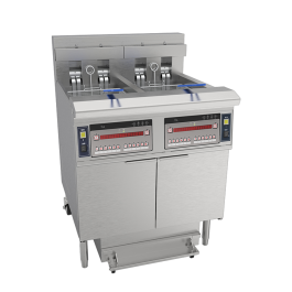 Chefsrange OFE226 Twin Digital Control Electric Fryer & Inbuilt Filtration - 43 Litres