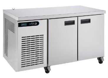 Foster Xtra XR2H Stainless Steel Two Door Counter Fridge