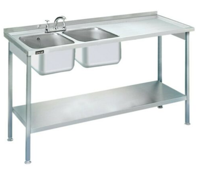 Lincat L884R/H Double Sink Unit with Right Hand Drainer