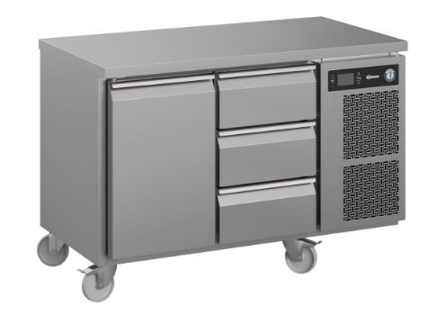 Hoshizaki Premier K 2 A DL 3D C U Heavy duty 1/1GN 1 Door 3 Draws Counter Refrigerator