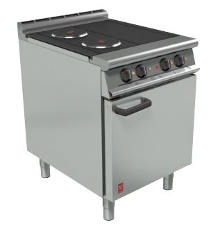 Falcon Dominator Plus E3161 Rectangular and Circular hotplates with 1/1 GN compatible oven