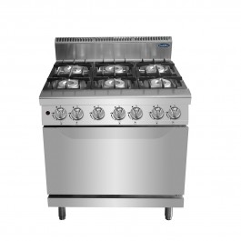 Cook Rite AT77G6B-O Six Burner Gas Range With Static Oven