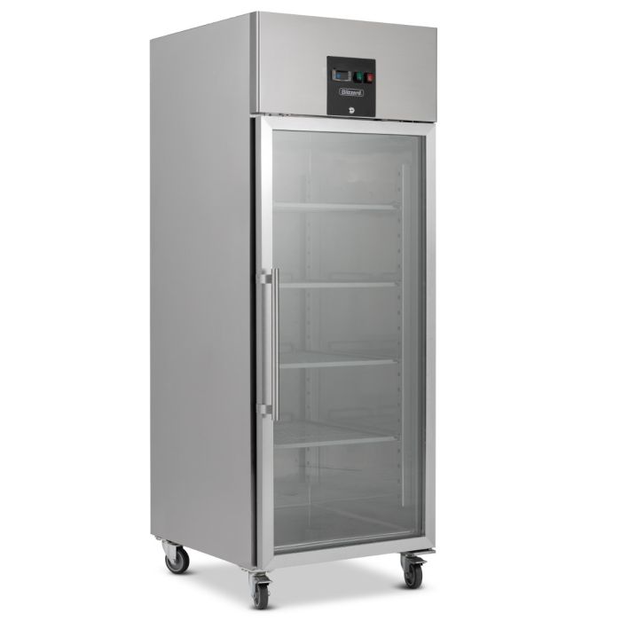 Blizzard BF1SSCR Upright Gastronorm 2/1 Single Door Display Freezer