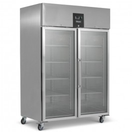 Blizzard BF2SSCR Upright Gastronorm 2/1 Twin Door Display Freezer