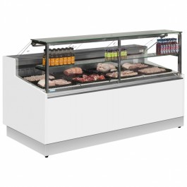Trimco Brabant 150 MEAT White Serve Over Counter with Flat Glass