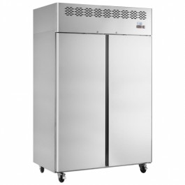 Interlevin CAF900 Stainless Steel Twin Upright Freezer