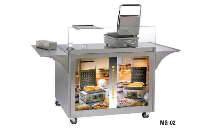 Roller Grill MG-02, MC-03 Concept Carts for Crepe & Waffle Units