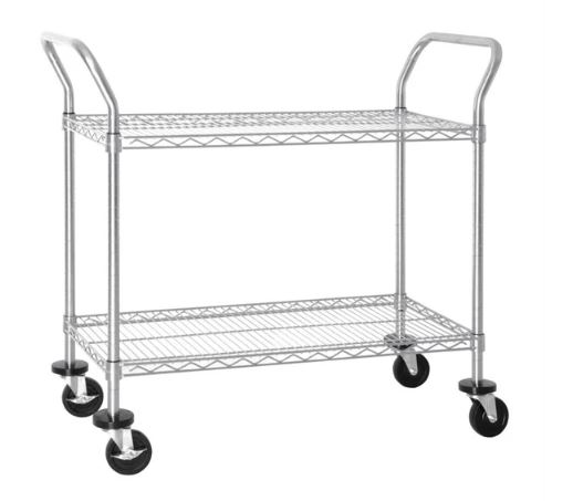 Vogue CC430 Lightweight Chrome 2 Tier Wire Clearing Trolley