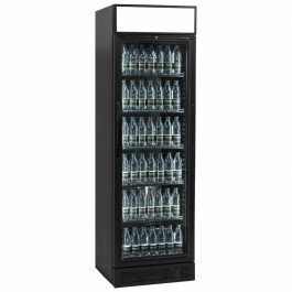 Tefcold CEV425CP BLACK Merchandiser with Twin LED Lighting with Canopy