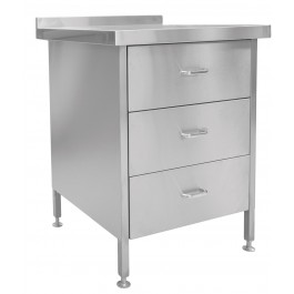 Parry DRAWER3 Stainless Steel 3 Drawer Unit