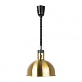 Buffalo DY462 Retractable Dome Heat Shade with a Pale Gold Finish