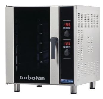 Blue Seal E33D5 Turbofan Electric Convection Oven with 5 x GN 1/1 Tray Capacity