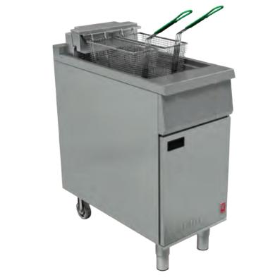 Falcon E401F Single Pan Twin Basket Electric Fryer with Filtration - 20 Litres