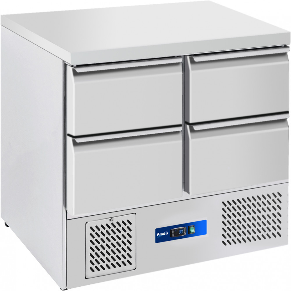 Prodis EC-4DSS Gastronorm 2 Door Counter Fridge with 4 Drawers