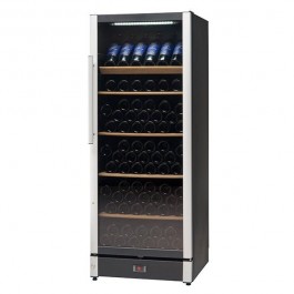 Vestfrost FZ295W-BLACK Upright Glass Door Wine Cabinet with a Dual Zones