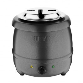 Buffalo G107 Graphite Grey Soup Kettle with Adjustable Heating - 10 Litres