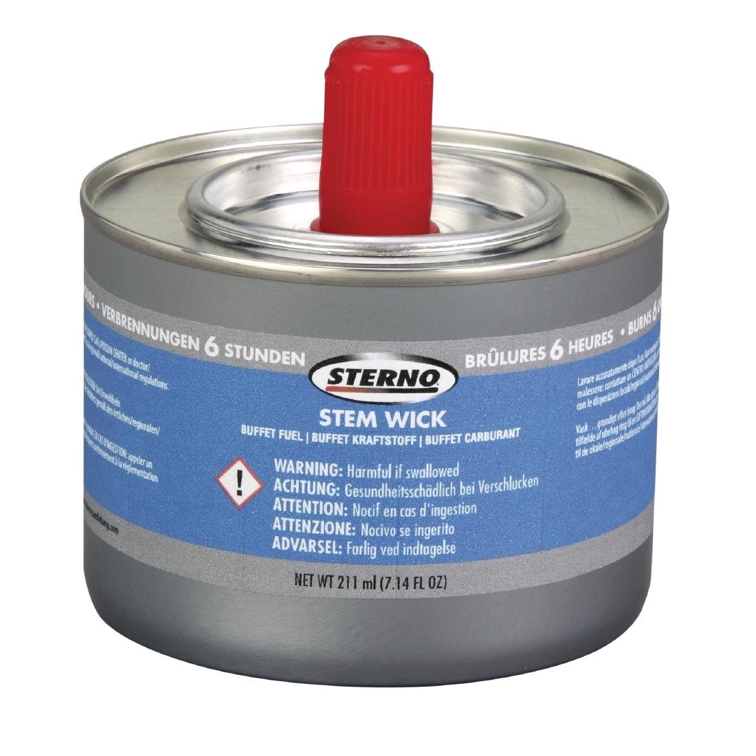 --- STERNO S899 --- Stem Wick Liquid Chafing Fuel With Wick 6 Hour - Pack of 36
