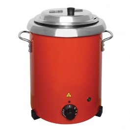 Buffalo GH227 Red Soup Kettle with Adjustable Heating - 5.7