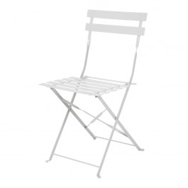 Bolero GH551 Grey Steel Frame & Seat Pavement Style Folding Chairs - Pack 2