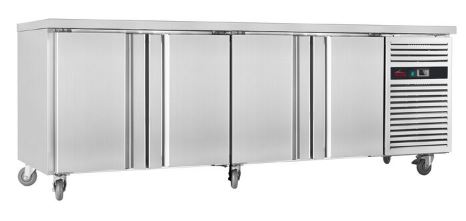Valera HC74-TN Stainless Steel Four door 1/1 GN Counter Refrigerator - 540 Litres