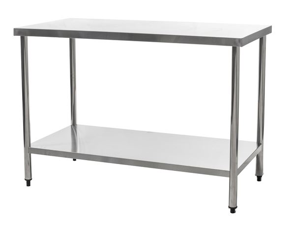 Connecta HEF649 Stainless Steel Centre Table with Undershelf 600 x 600mm