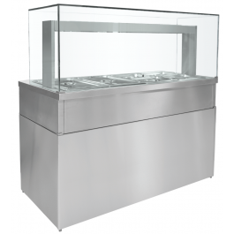Parry HGBM5 Heated Dry or Wet Bain Marie with Glass Front