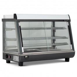 --- BLIZZARD HSS136 --- Heated Black & Silver Counter Top Display 