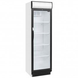 Tefcold CEV425CP 2 LED White Merchandiser with Twin LED Lighting & Canopy
