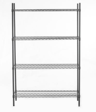 Connecta HEF706 Nylon Wire Adjustable Shelving with 4 Tiers W1200 x D400mm 