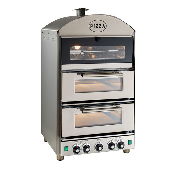 King Edward PK2/RED Pizza King Double Oven With Heated Stone Base