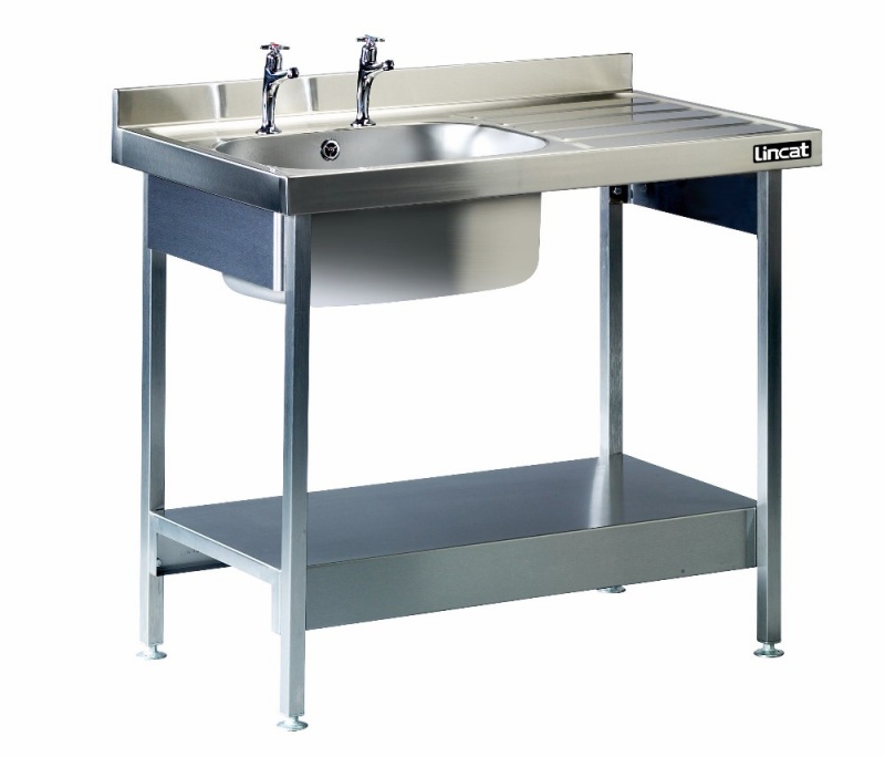 Lincat L881R/H Single Sink Unit with Right Hand Drainer