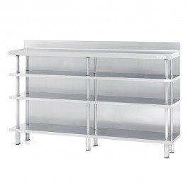 --- INFRICO ME30-2500 --- Back Bar 4 Tier Shelving with Upstand - W2452