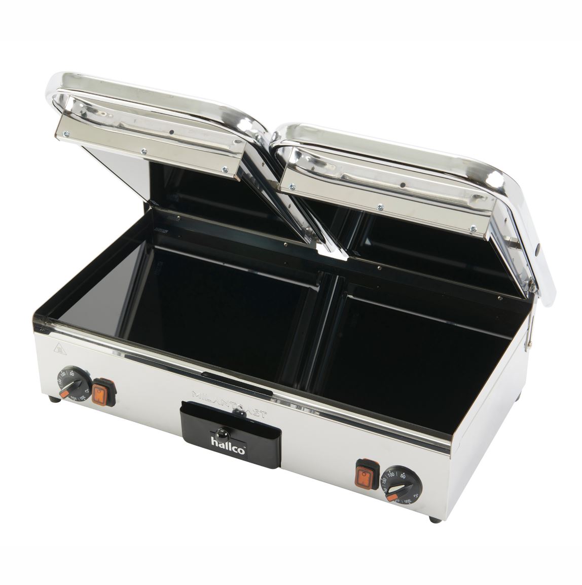 Hallco MEMT17060 Ceramic Flat Top & Bottom Double Contact Grill
