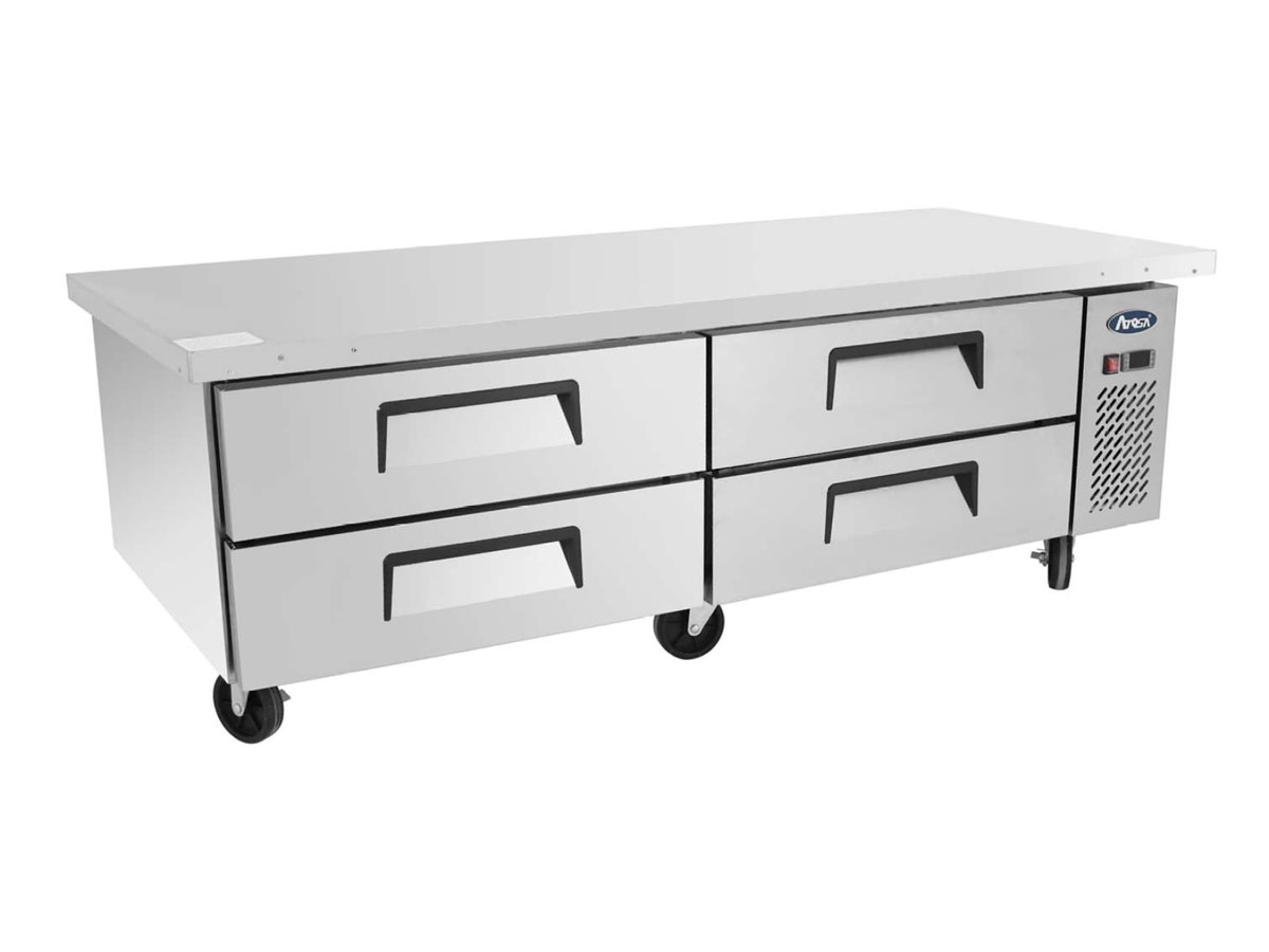 Atosa MGF8453GR Chef Base Four Drawer Under Broiler Counter - 340L
