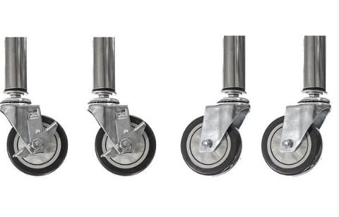 Connecta OEA319 Set of 4 Castors for Connecta Shelving 2 braked 
