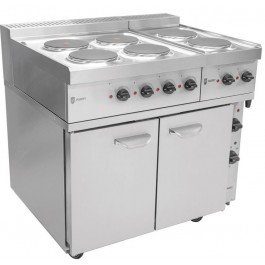 Parry P9EO18701871 Fan Assisted Electric Oven with Six Electric Hobs 