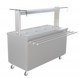 Parry Flexi-Serve FS-HB4PACK Hot Cupboard X4 GN1/1 with Dry Bain Marie