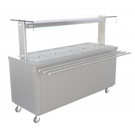 Parry Flexi-Serve FS-HB5PACK Hot Cupboard with Hot Top & Quartz Heated Gantry with Dry Bain Marie Top