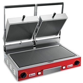 Sirman PDVC RR T Large Double Ceramic Ribbed Top & Bottom Panini Grill 