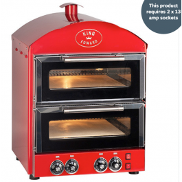 King Edward PK2/RED Pizza King Double Oven With Heated Stone Base