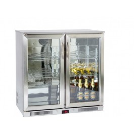 --- PRODIS NT2ST-HC --- Hinged Double Door Stainless Steel Bottle Cooler