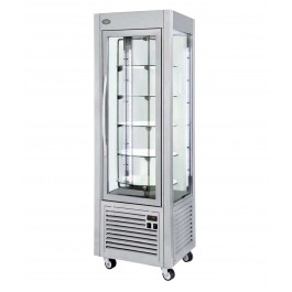 Roller Grill RD600T I Upright Stainless Steel Refrigerated Rotating Shelf Display