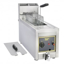 Roller Grill RFG8 Countertop Gas Fryer with Drain Tap